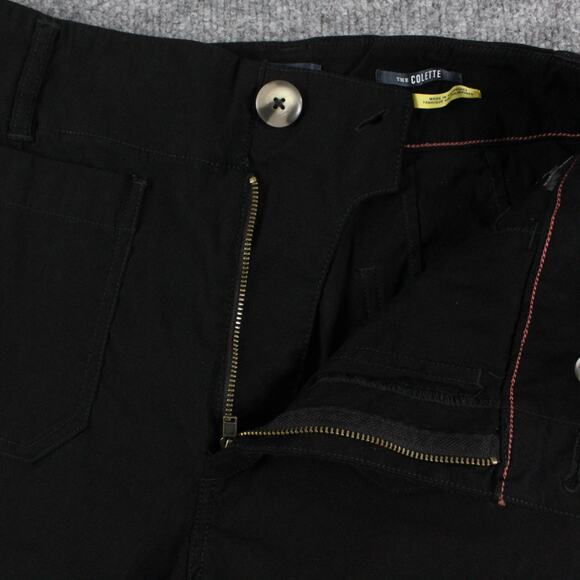 Maeve Pants 27P The Colette Wide Leg Crop Linen Blend Black Casual Work Chic - Picture 7 of 14